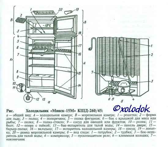 Чинар холодильник схема